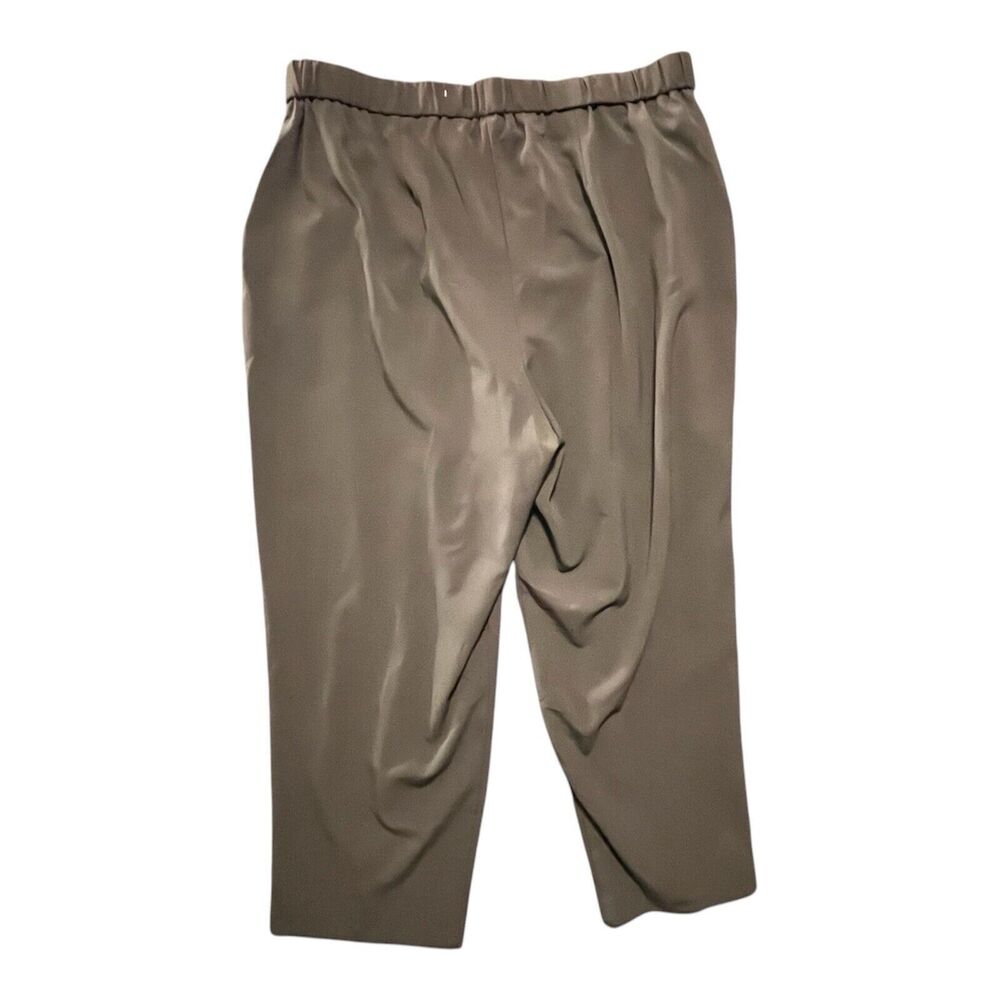 Women's Croft & Barrow Pants Plus Size 22WS Stretch Pull On Pockets Brown - Picture 4 of 4
